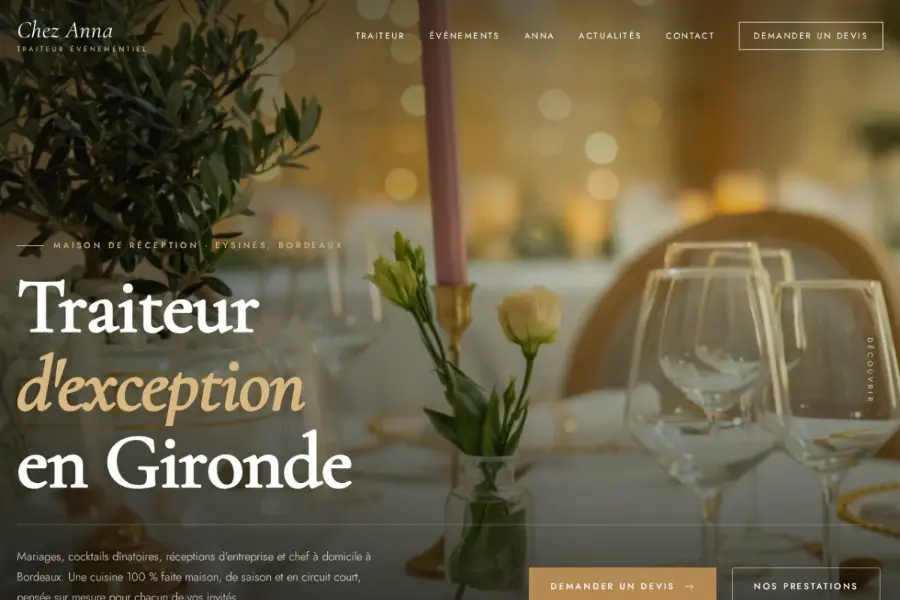 Aperçu du site Chez Anna